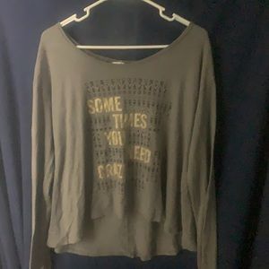 Aeropostale baggy crop(ish)  long sleeve